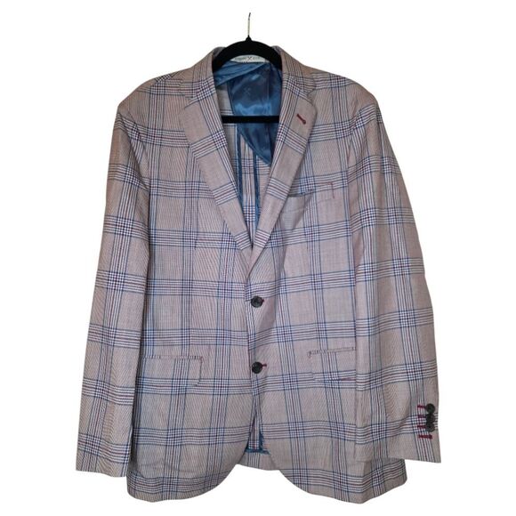 STRONG SUIT Plaid Jacket - Size 41R - Picture 1 of 10